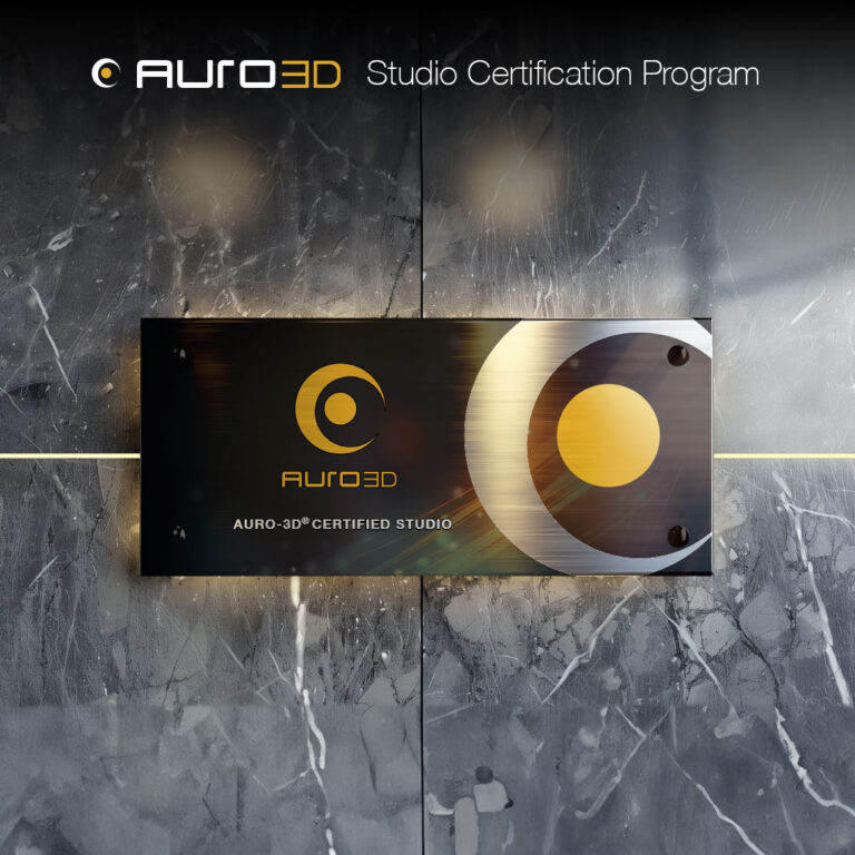 AURO-3D Studio Certification Program Answers Growing Demand from Content Creators
