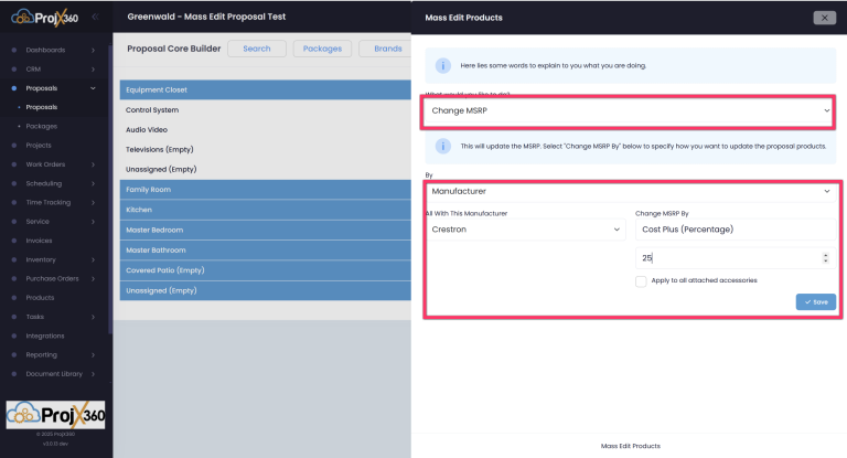 ProjX360 Unveils Powerful New Mass Edit Feature for Proposal Generation